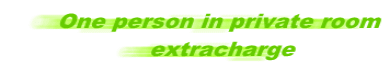 One person in private room  extracharge 